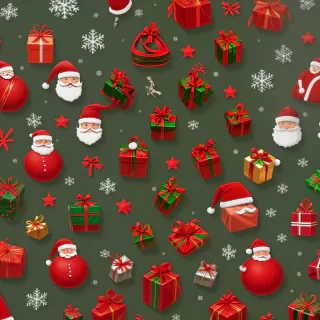 astetic christmas wallpaper