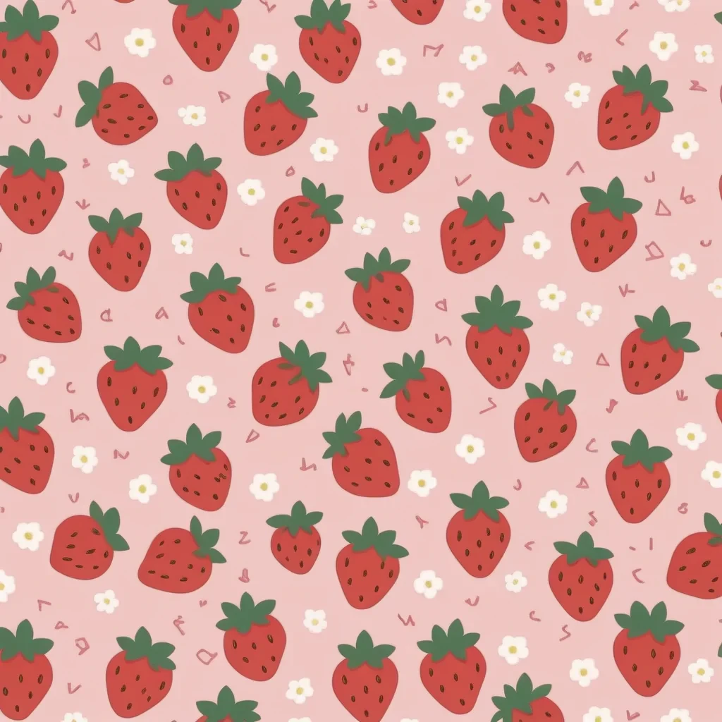 strawberry cute wallpaper