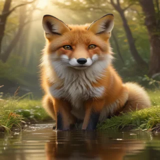 background fox