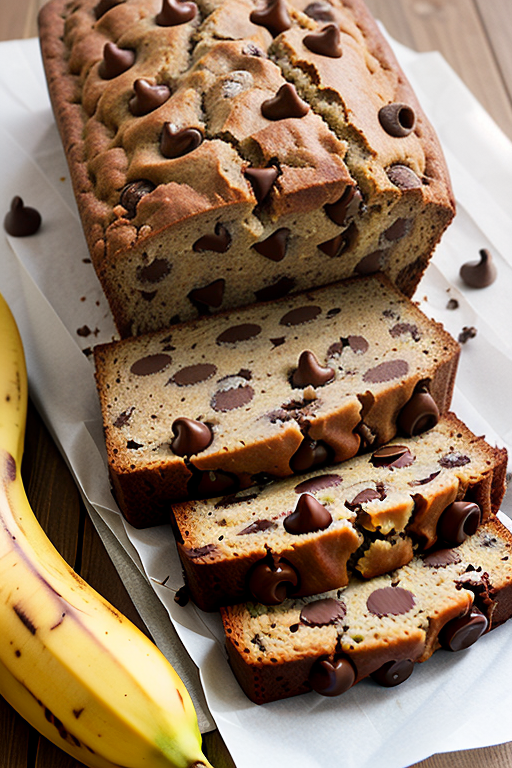gluten free banana chocolate chip bread