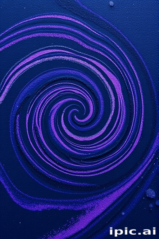 Cosmic Galaxy Swirl presents a deep navy base with swirls of purple and silver, capturing the essence of the night sky for celestial-inspired makeup looks.