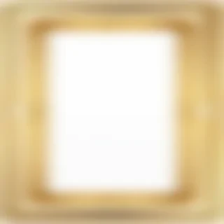 rectangle gold frame png