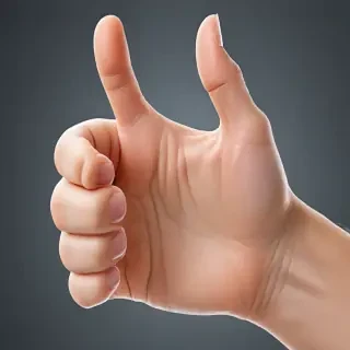 transparent thumbs up