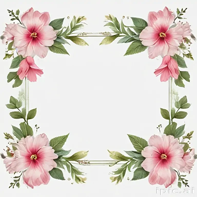 flower transparent border
