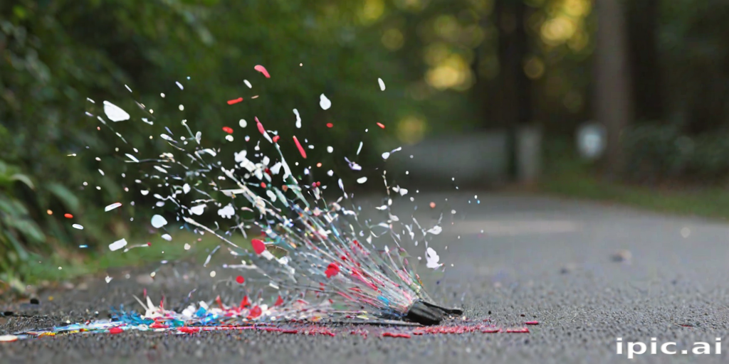 transparent paint splatter