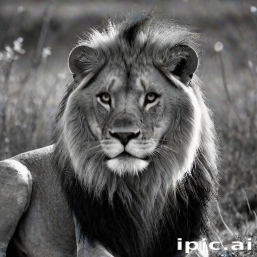 lion black and white pictures