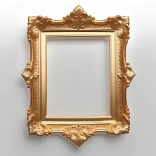 transparent gold frame