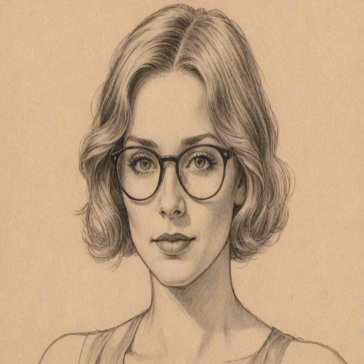 Magnificent Candice Cameron Bure, pencil sketch, portrait of Gorgeous woman 1924s in glasses, hair style beatnik, outline, clear lines, fine lines, 8k