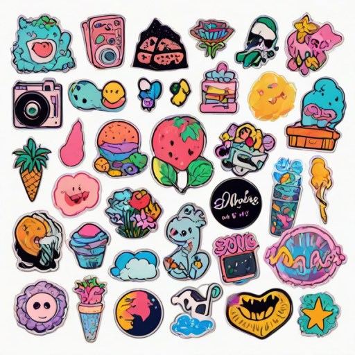 stickers png aesthetic