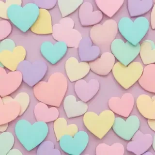 pastel heart wallpaper
