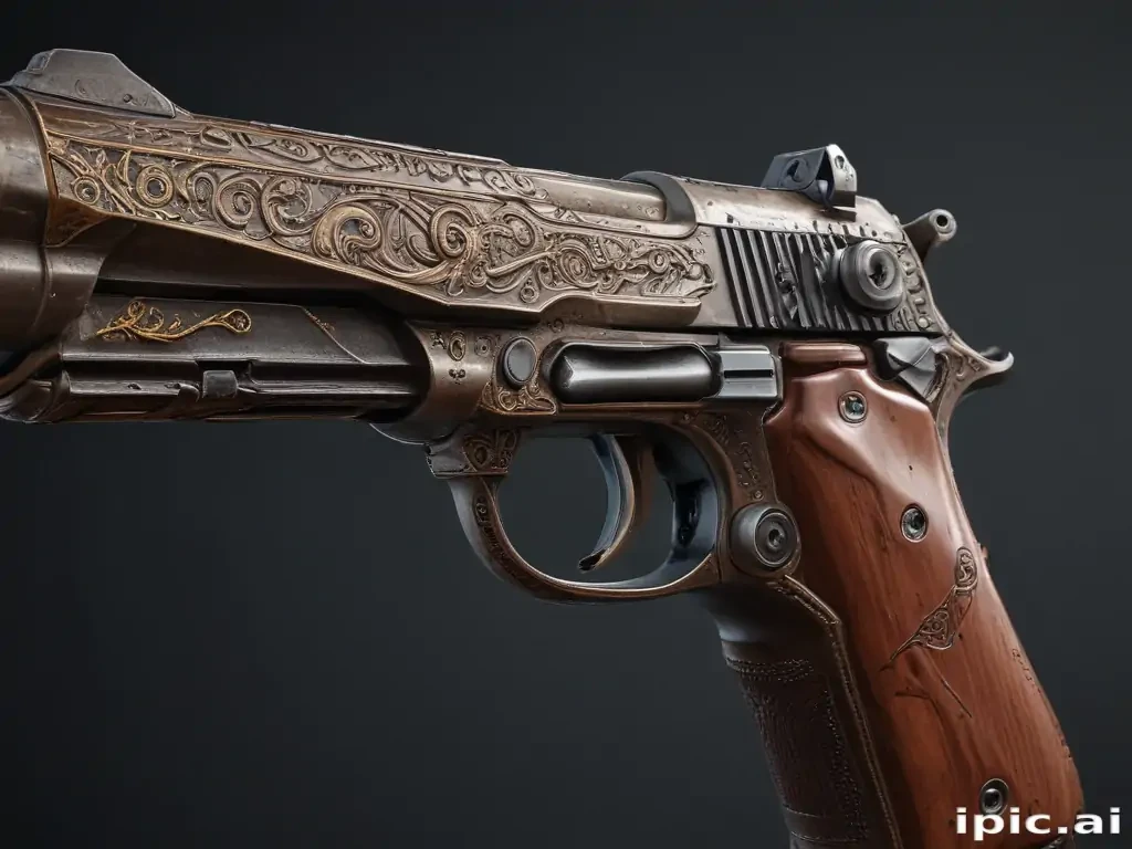 gun no background