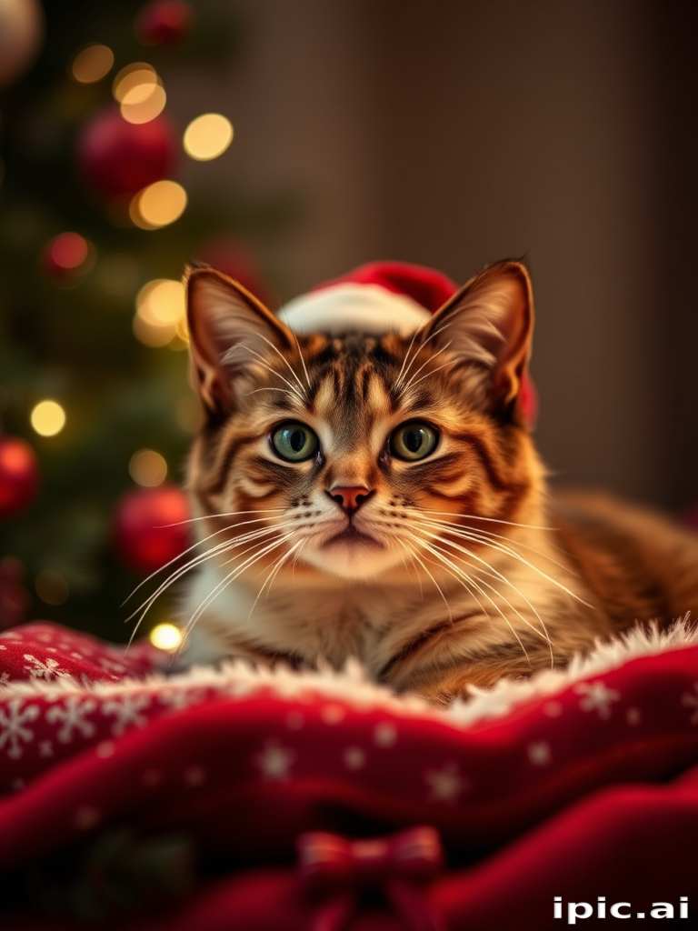 christmas cat background