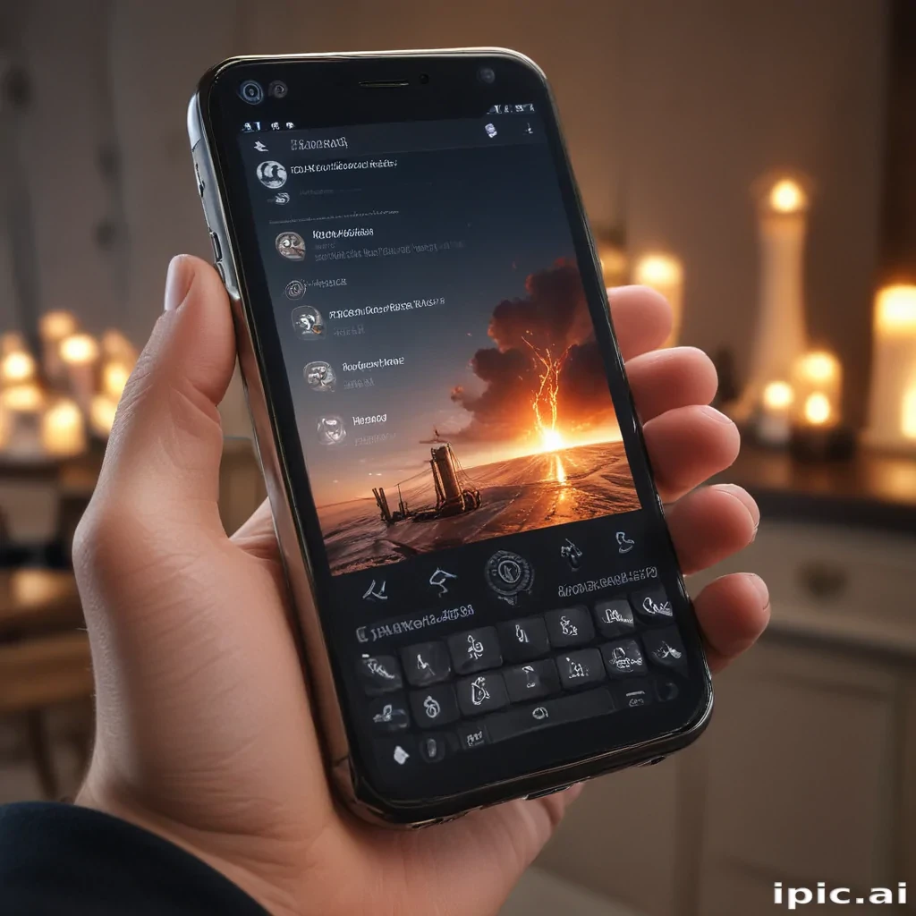 phone with hand
