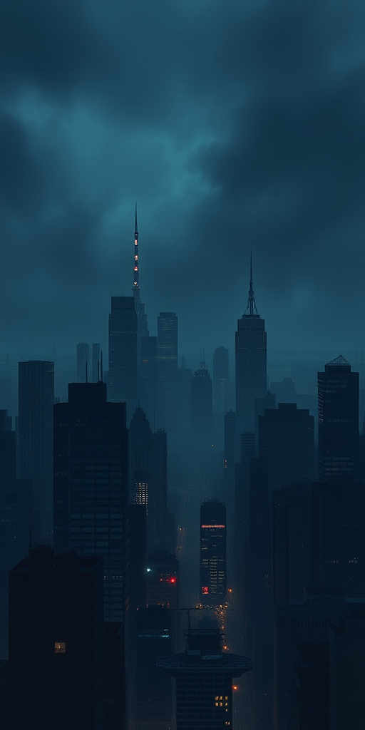 dark city background