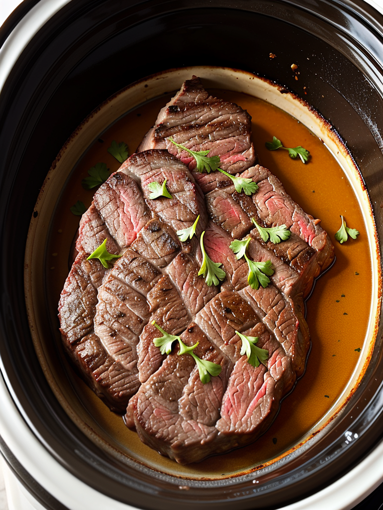 cooking ribeye steak in a slow cooker