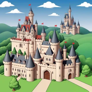 castle cartoon