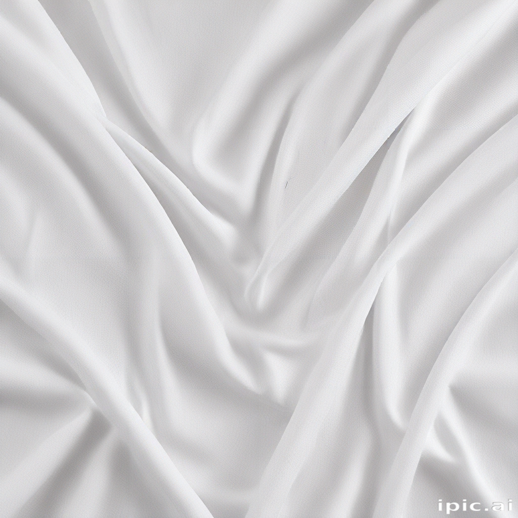 Soft and Flowing White Fabric with Elegant Drapery and Subtle Texture