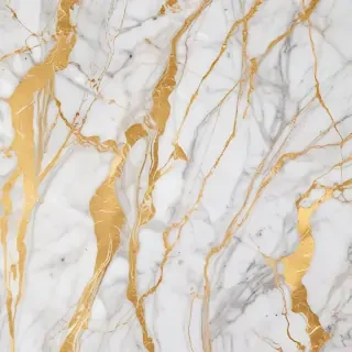 white and gold marble