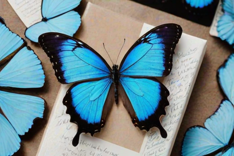 blue butterfly aesthetic