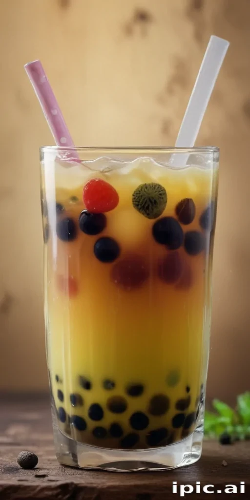 boba tea background