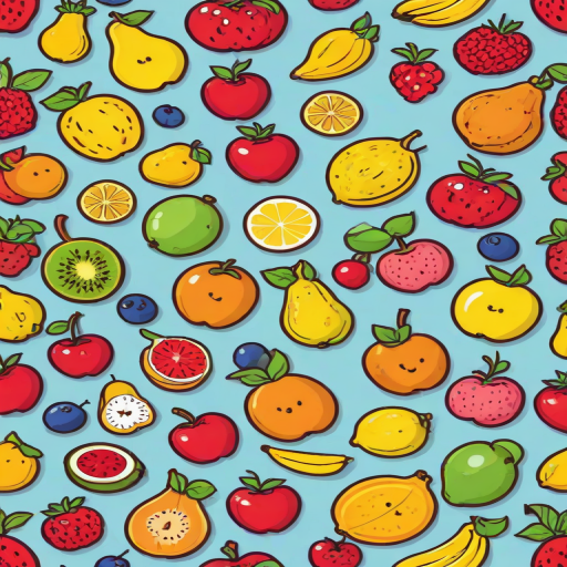 cartoon fruit