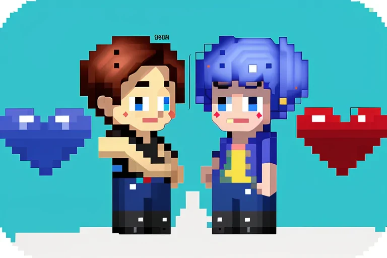 pixel hearts png