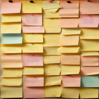sticky note background