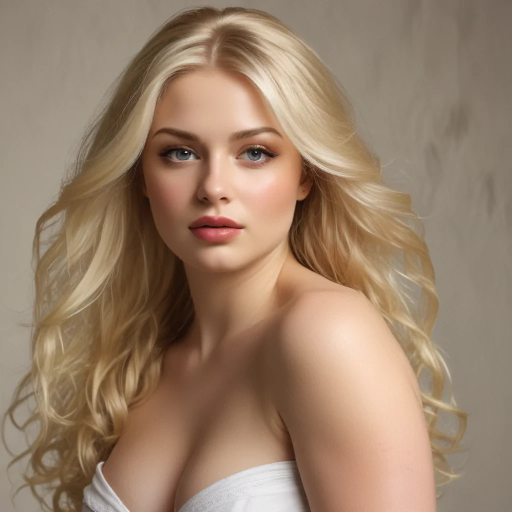 curvy blonde