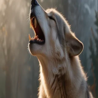 wolf howling png