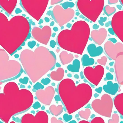 pink heart clipart