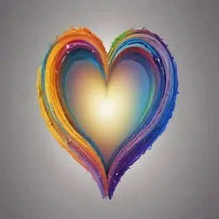 rainbow heart png