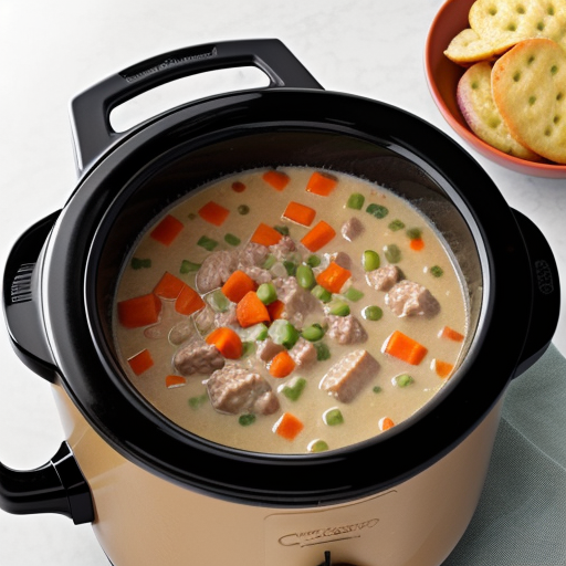 crockpot creamy potato & hamburger soup