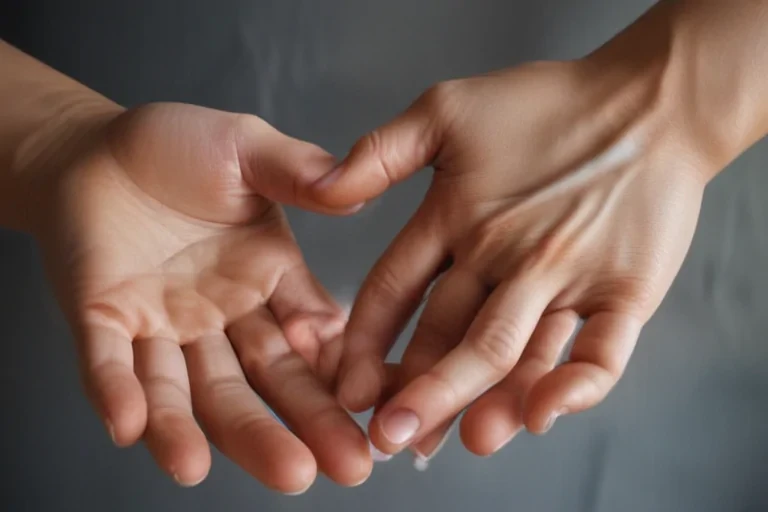 hands reaching