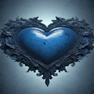 blue heart wallpaper