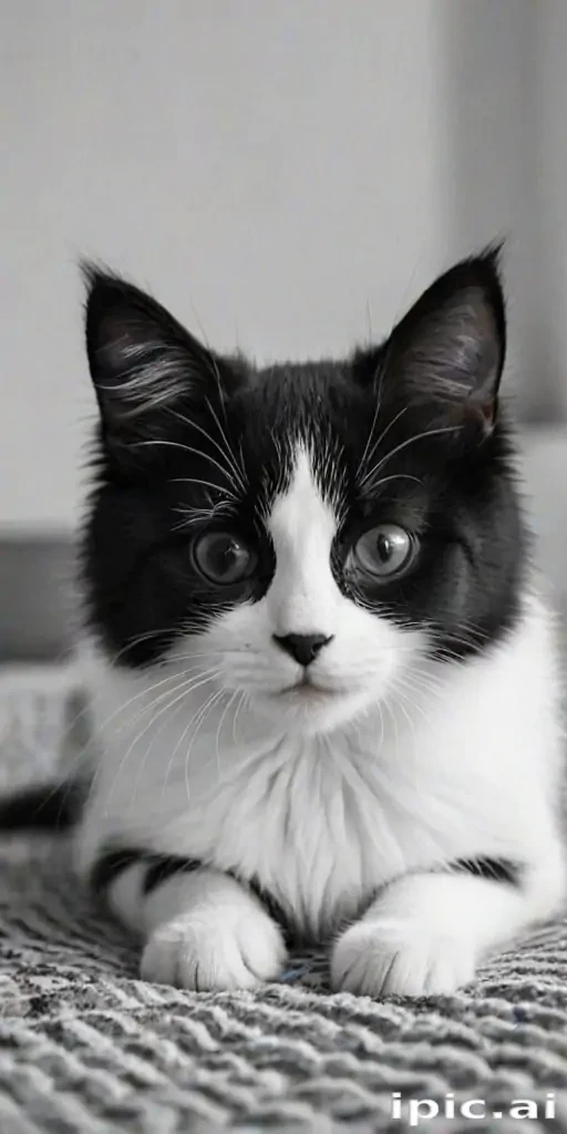 black and white cute