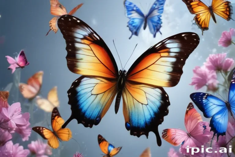 butterflies transparent