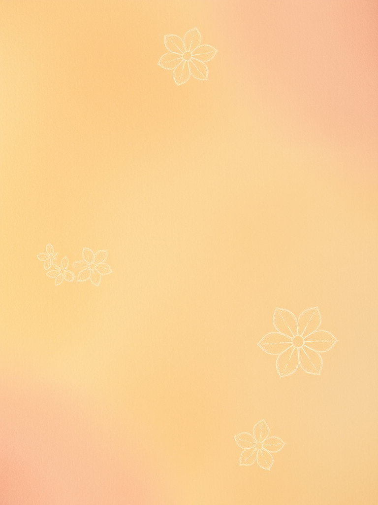 Create a soft, textured background with a gradient of warm yellow and pink hues, incorporating delicate, lightly embossed floral patterns, captured with a DSLR camera, 50mm lens, f/2.8 aperture, ISO 100, natural light, top-down view.