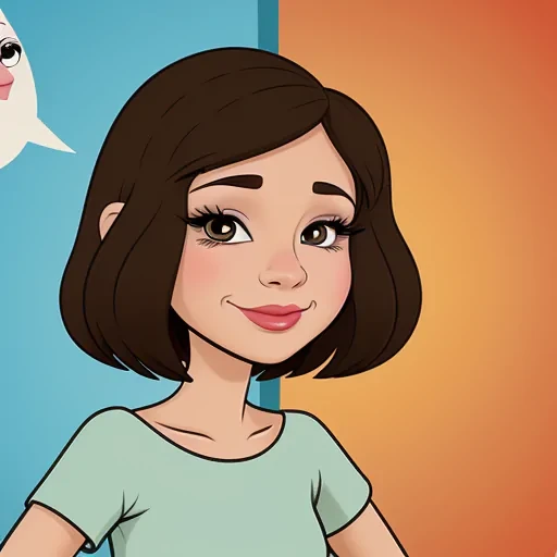 brunette cartoon character