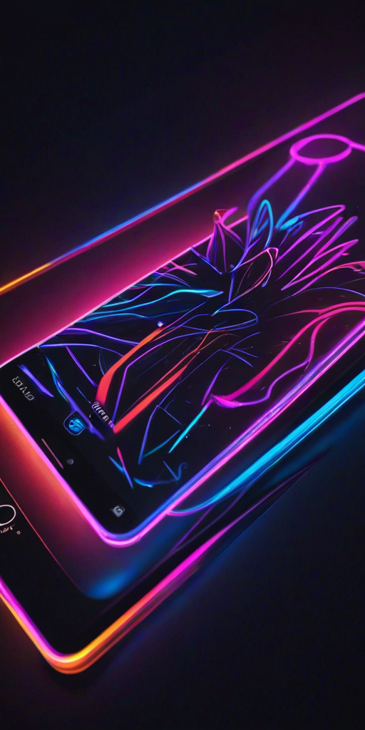 4k neon phone wallpaper