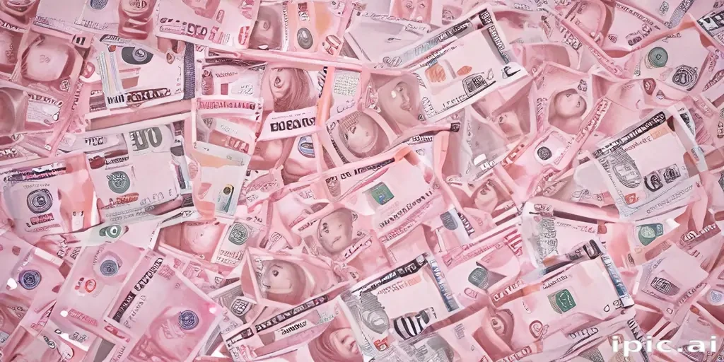 pink money background