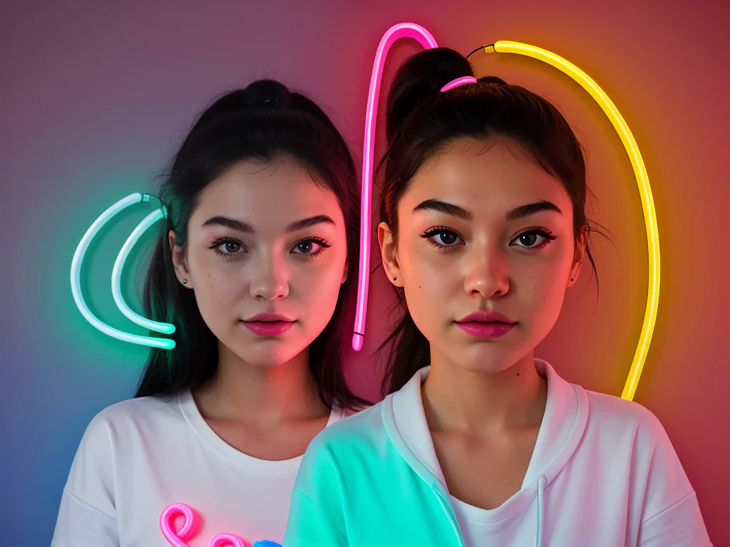 neon emoji