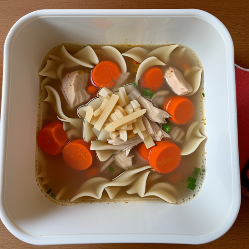 chicken noodle soup in a box