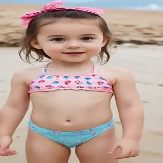 ai little girl in bikini