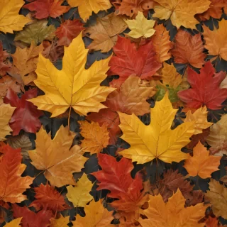 fall leaves aesthetic