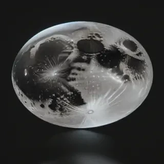 transparent moon