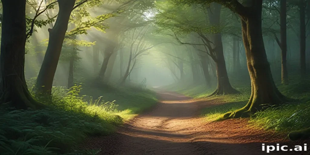 beautiful magical forest background