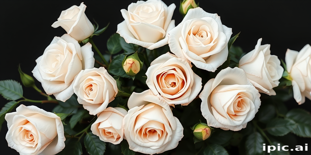 white roses png