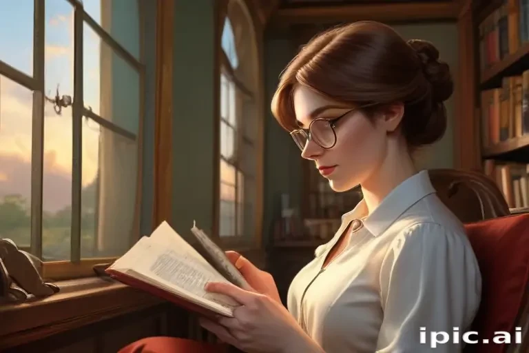 cartoon of reading