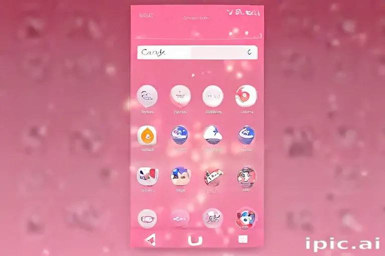 pink home screen