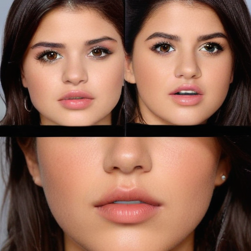 selena gomez facial